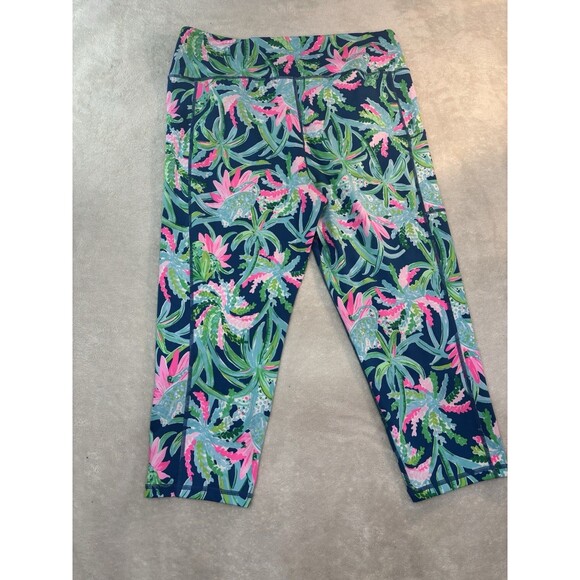Lilly Pulitzer Luxletic Weekender Leggings Women's XXL Tropical Sweet Escape - Picture 2 of 12